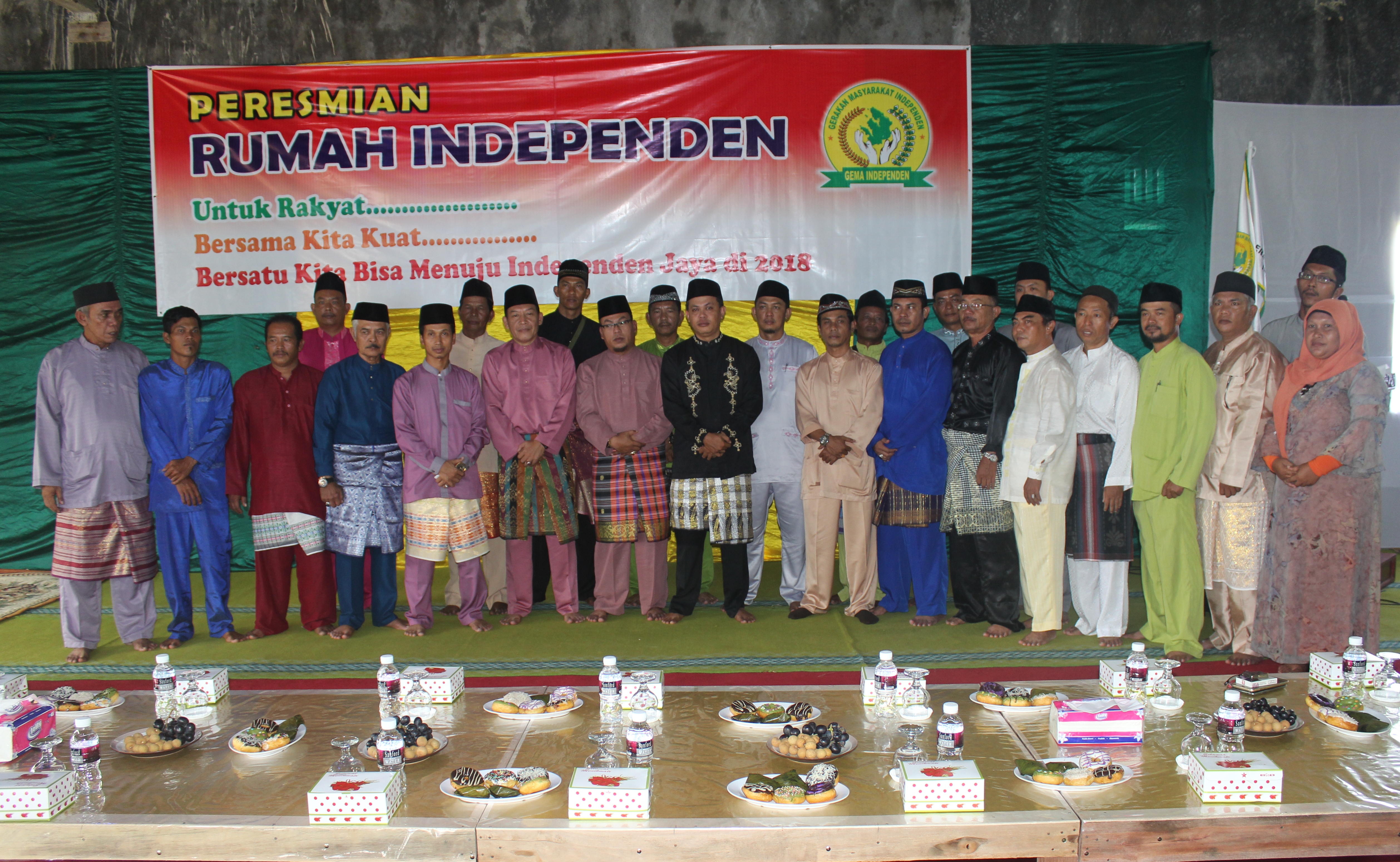 Bacalon Walikota dan Wakil, Resmikan Rumah Tim Independen