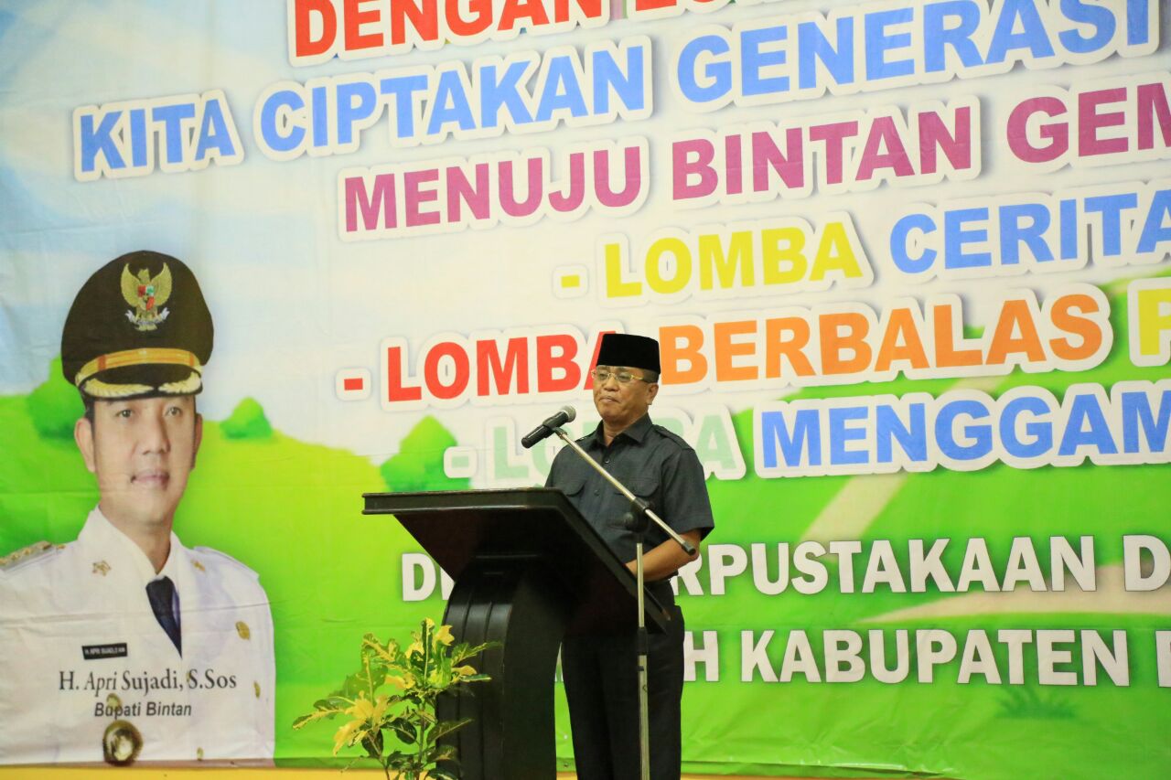 Wakil Bupati Bintan Inginkan Pelajar Terus Berlomba Dalam Kreatifitas