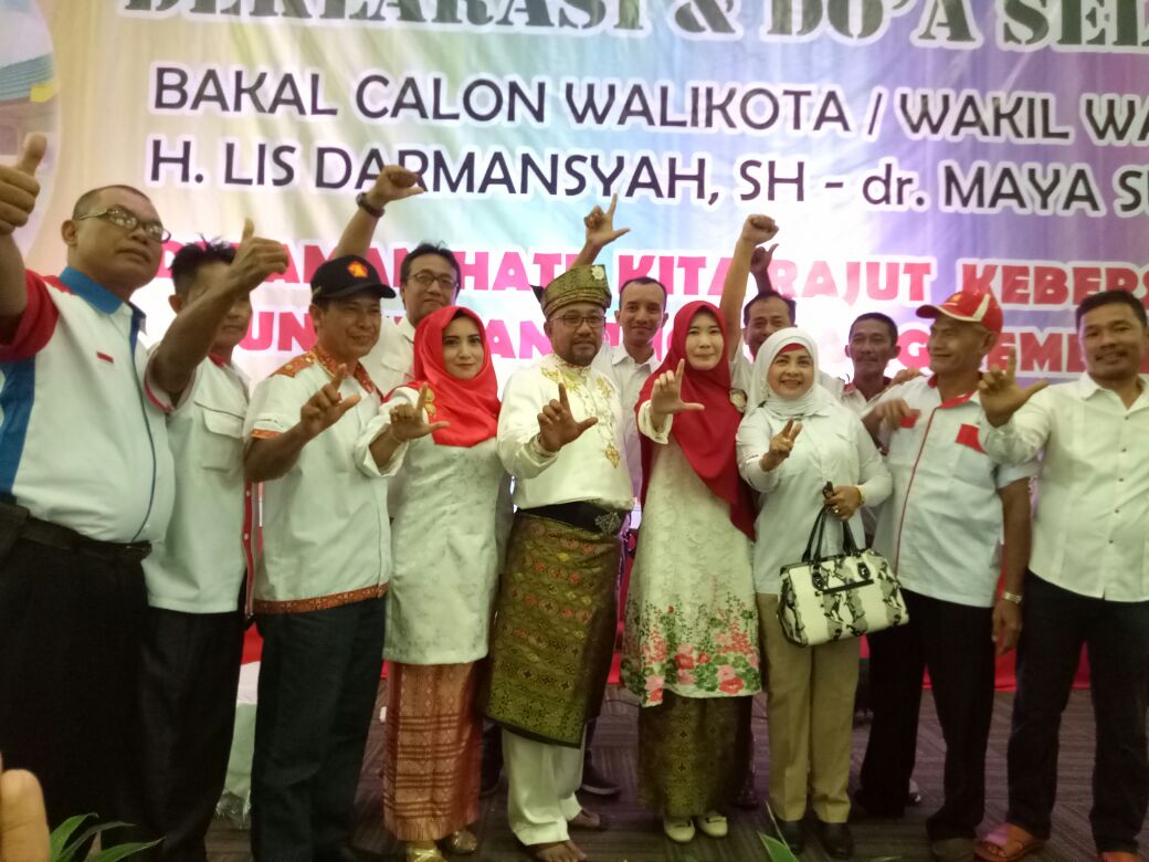 6 Partai Politik Pengusung Deklarasikan Paslon Lis Maya Pilwako 2018-2023