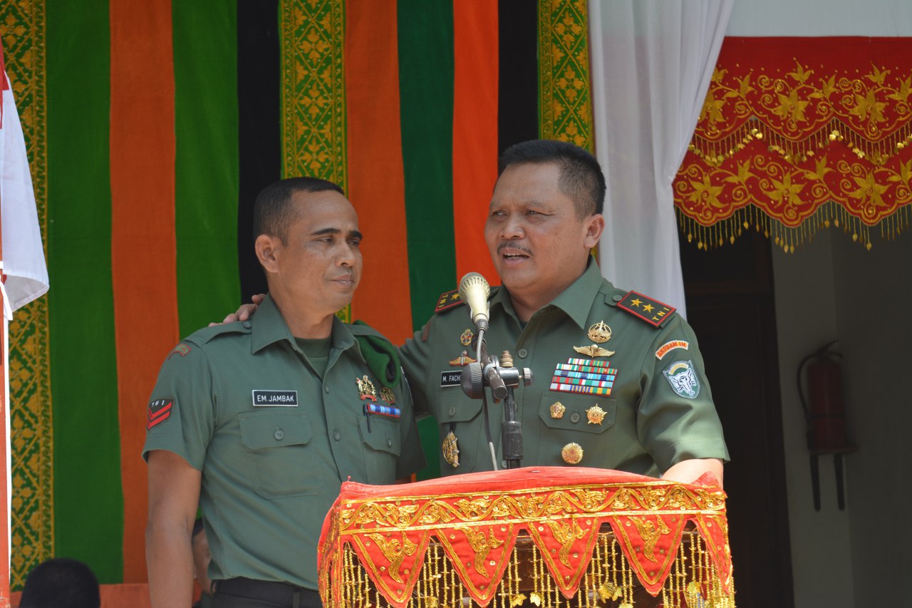 Kodim 0103 Aceh Utara Dikunjungi Jenderal Bintang Dua