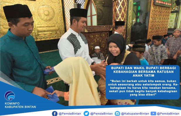 Bupati dan Wakil Bupati Bahagia Bersama Ratusan Anak Yatim