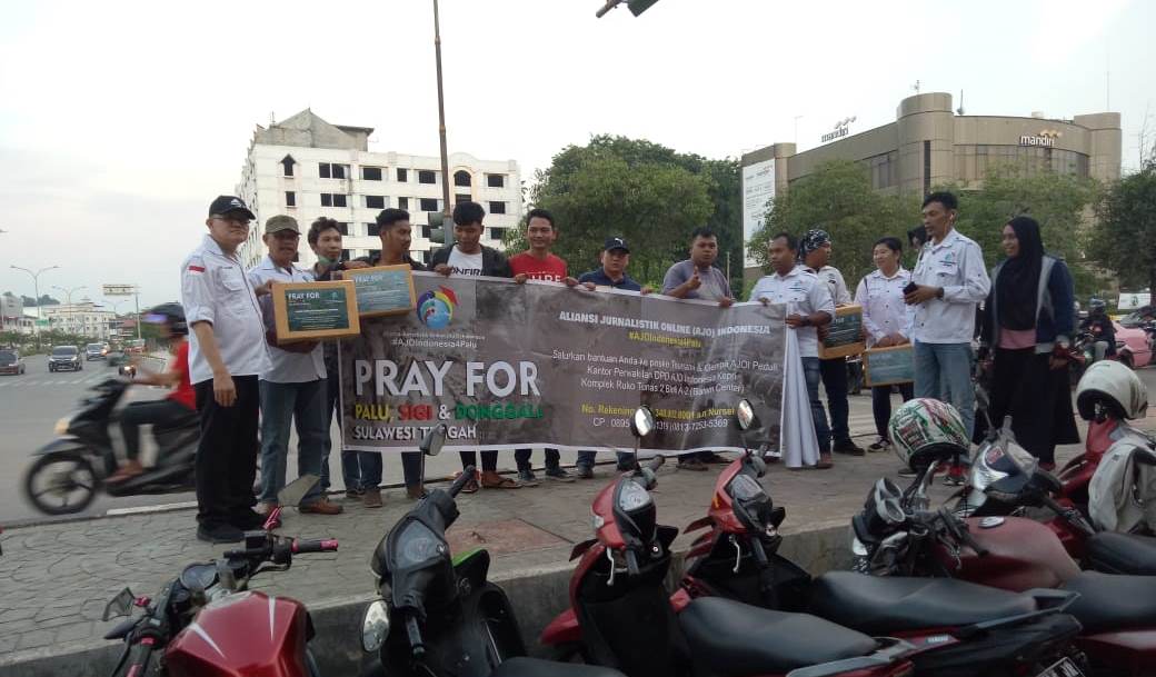 Hari Ke 3 DPD AJOI Kepri terus Giat Lakukan Penggalangan Dana Upaya Meringankan Beban Warga Sulteng yang Tertimpa Bencana