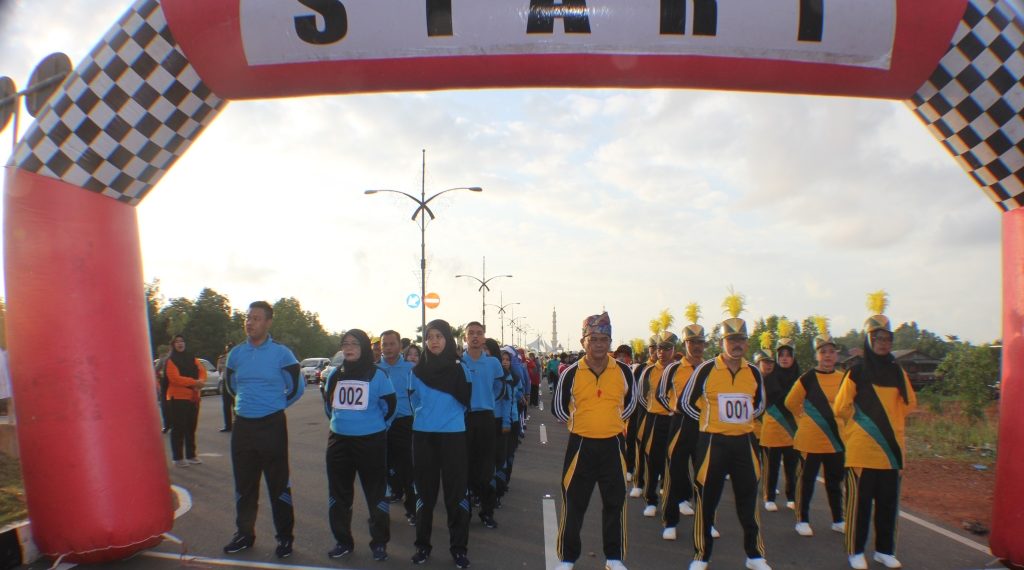 UPP Saber Pungli Tanjungpinang Gelar Jalan Santai dan Senam Sehat