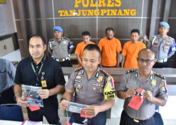 Jajaran Polres Tanjungpinang Taklukan Sejumlah Orang Pencuri.