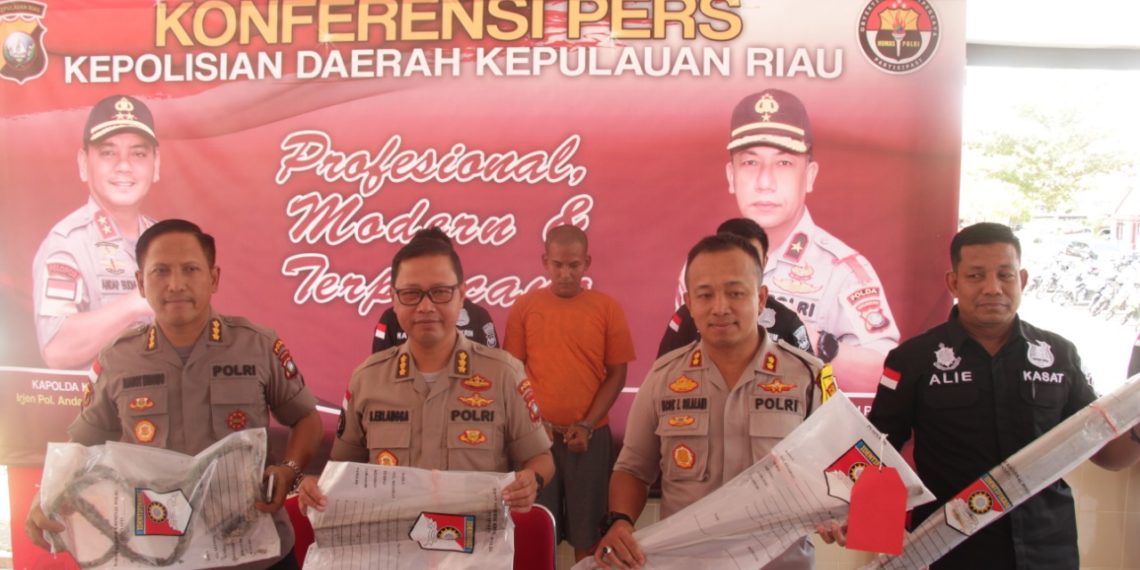 Polres Tanjungpinang Ungkap Pembunuhan Berencana Purnawirawan TNI AL