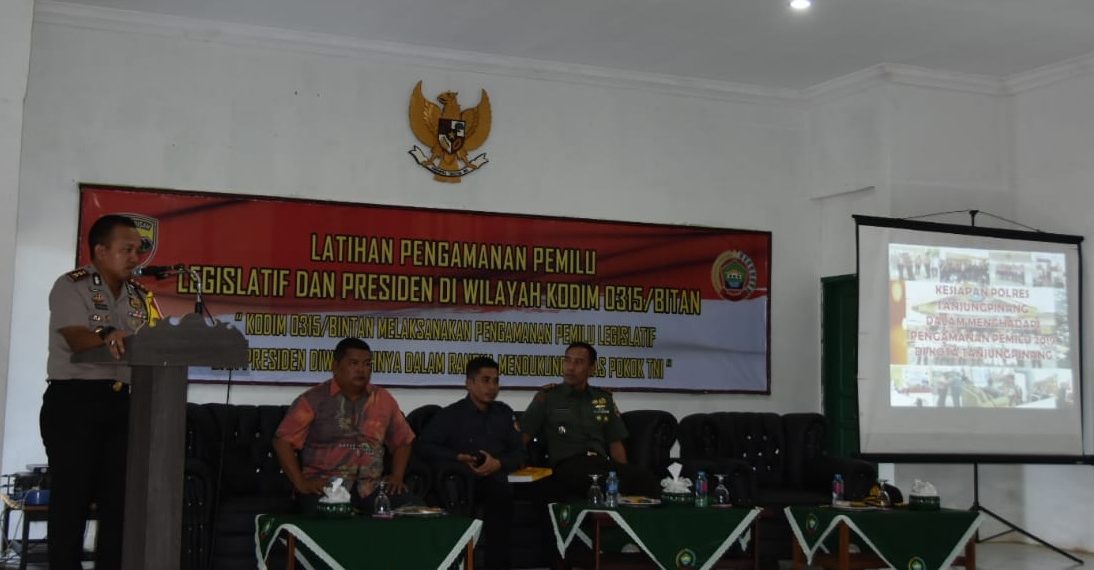 Kapolres Tanjungpinang Jadi Nara Sumber dikegiatan PAM Pemilu