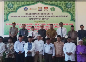 Polri Basembang Bercerite Bersama Mubaligh Non PNS Kabupaten Bintan