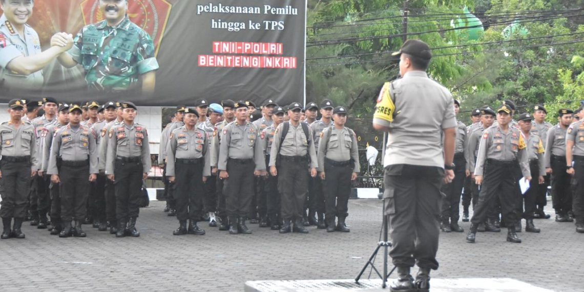 Sebanyak 318 Anggota Polres Tanjungpinang Ikuti Apel Pergeseran Pasukan