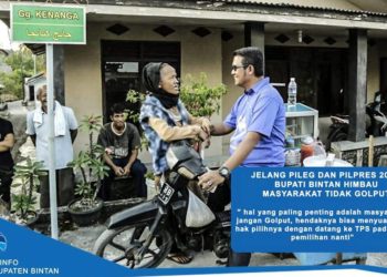 Jelang 2019, Bupati Bintan Himbau Masyarakat Tidak Golput