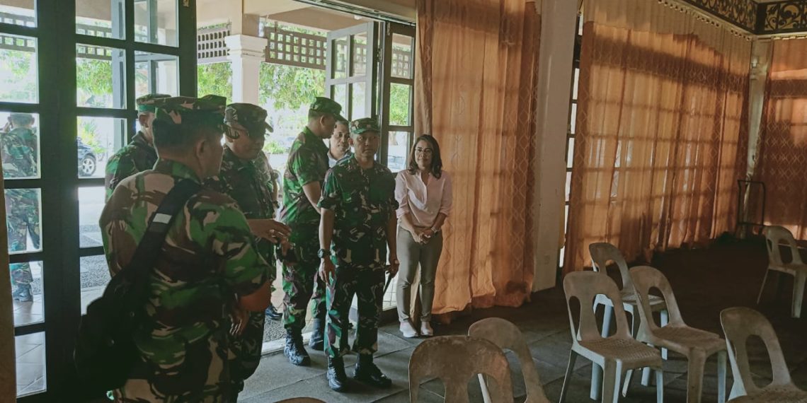 Danlantamal IV Tinjau Opster TNI Tahun 2019 di Kelurahan Sambau Nongsa Batam