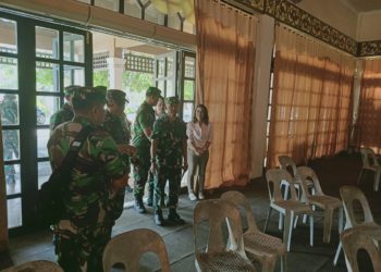 Danlantamal IV Tinjau Opster TNI Tahun 2019 di Kelurahan Sambau Nongsa Batam