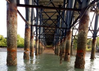 60% Tiang Penyangga Jembatan 2 Dompak. Kropos Siapa Yang Betanggung Jawab?