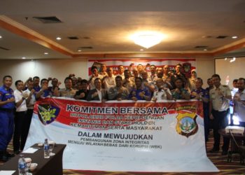 Sosialisasi Wilayah Bebas Koroupsi Yang Ditaja Oleh Ditpolairud Polda Kepri