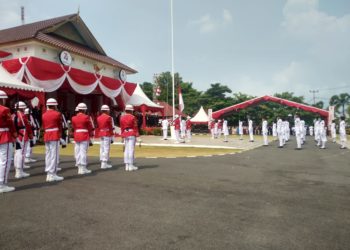 Acara Pengibaran Bendera Dalam Rangka HUT Kemerdekaan RI ke 74 Tahun 2019 Pemprov Kepri sukses dan Lancar.