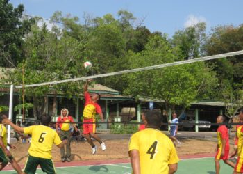 Kodim 0315/Bintan Gelar Lomba Volley Bersama Warga Dalam Rangka Komsos Kreatif Tahun, 2019