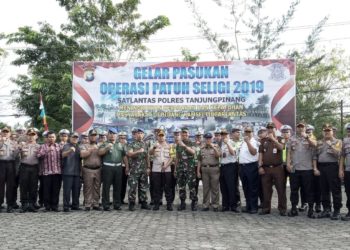 Dandim 0315/Bintan Hadiri Apel Pasukan Ops Patuh Seligi 2019 Polres Tanjungpinang