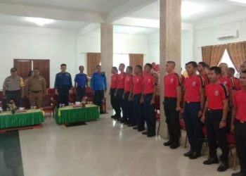 Satpol PP dan Damkar Kabupaten Lingga Gelar Upacara Pelatihan