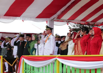 Upacara Peringatan Detik-Detik Proklamasi Kemerdekaan RI ke-74 tingkat Kota Tanjungpinang berlangsung Khidmat