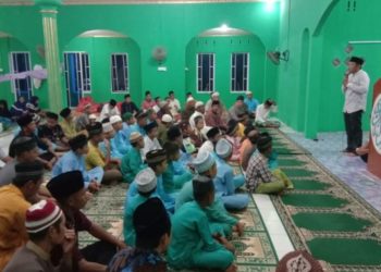 Ahad Taqwa, Wabup Lingga Kunjungi Desa Bukit Harapan