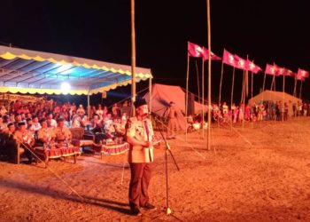 HUT Pramuka ke 58, Wakil Bupati Hadiri Upacara Api Unggun