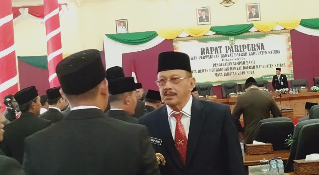 Ketua Pengadilan Natuna Resmi Lantik 20 Anggota DPRD Natuna Masa Jabatan 2019-2024