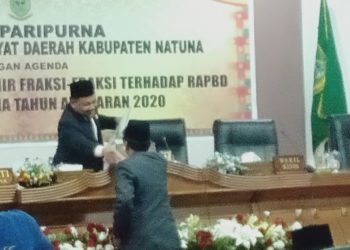 DPRD Natuna Sahkan APBD Natuna Rp.1,35 Triliun