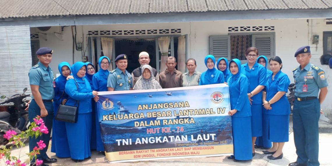 Dalam Rangkaian HUT TL ke 74, Lantamal IV Kunjungi Purnawirawan dan Warakawuri