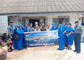 Dalam Rangkaian HUT TL ke 74, Lantamal IV Kunjungi Purnawirawan dan Warakawuri