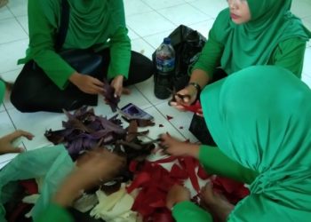 Ketua Persit KCK Cabang LV Dim 0315/Bintan Kembangkan Seni Keterampilan