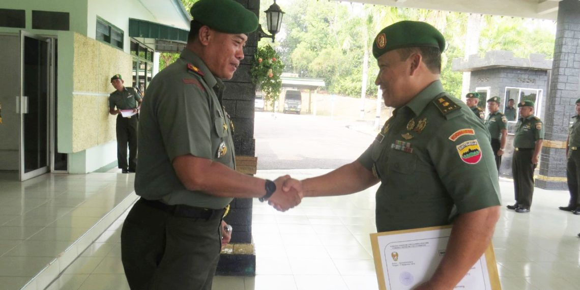 Dandim 0315/Bintan Pimpin Upacara Korp Raport Kasdim 0315/Bintan