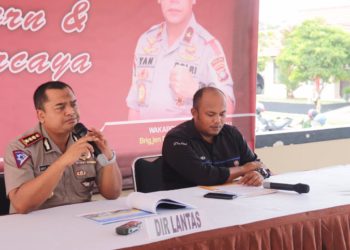Dirlantas Polda Kepri Sampaikan Hasil Operasi Patuh Seligi 2019.