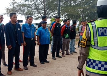 PWI dan Elemen Lainnya Ikut Berpartisipasi Bagikan Masker Gratis.