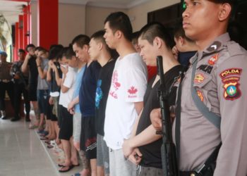 47 Orang Warga Asing. “Menipu” Takberkutik Ditangkap Jajaran Polda Kepri Polresta Barelang