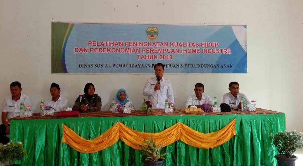 Wakil Bupati Lingga Hadiri Pelatihan Home Industri Di Desa Bukit Belah