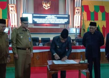 Rapatparipurna DPRD Lingga Sahkan APBD Perubahan Tahun 2019