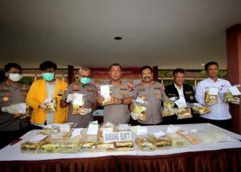 Polda Kepri Musnahkan Barang Bukti 32 Kg Jenis Sabu.