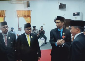 3 Orang Unsur Pimpinan DPRD Natuna Priode 2019-2024 Resmi Dilantik