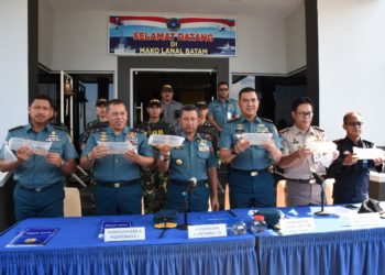 Tim Satgasgab F1QR Koarmada I Kembali Gagalkwm Penyeludupan Baby Lobster Senilai, 11,4 M