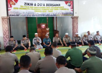 Rasa Syukur Suksesnya Rangkaian Pemilu 2019 Polres Bersama TNI dan Masyarakat Gelar Zikir dan Do’a Bersama