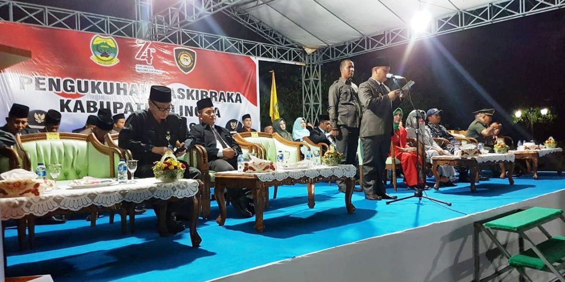Wakil Bupati Resmi Kukuhkan Paskibraka Kabupaten Lingga tahun 2019