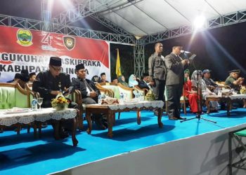 Wakil Bupati Resmi Kukuhkan Paskibraka Kabupaten Lingga tahun 2019