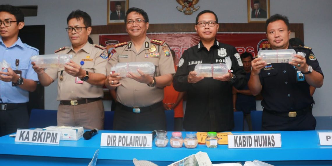 Ditpolairud Polda Kepri Gagalkan Penyeludupan Benih Lobster Senilai 33 M.