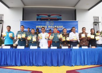 50 KG Barang Bukti Jenis Sabu Dimusnahkan di Lanal Batam