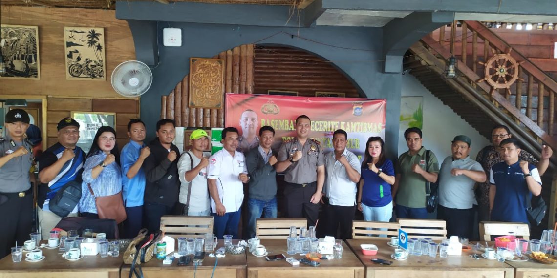 Polsek Bintim Gelar Coffe Morning Bersama Para Insan Pers
