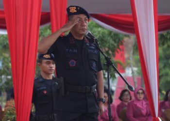 Waka Polda Kepri Pimpin Upacara Peringati HUT ke 74 Korps Brimob
