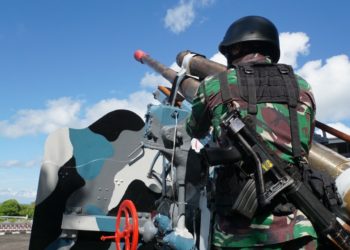 Lantamal IV Gelar Latihan Hanlan dan Bahay Lebakaran Tahun 2019