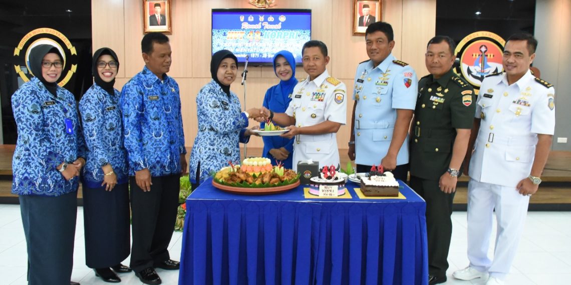 Danlantamal IV Pimpin Upacara HUT ke 48 Korpri