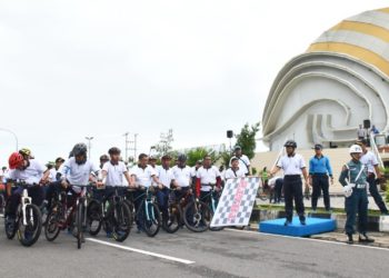 Fun Bike TNI AL Ditanjunpinang Dilepas oleh Komandan Lantamal IV