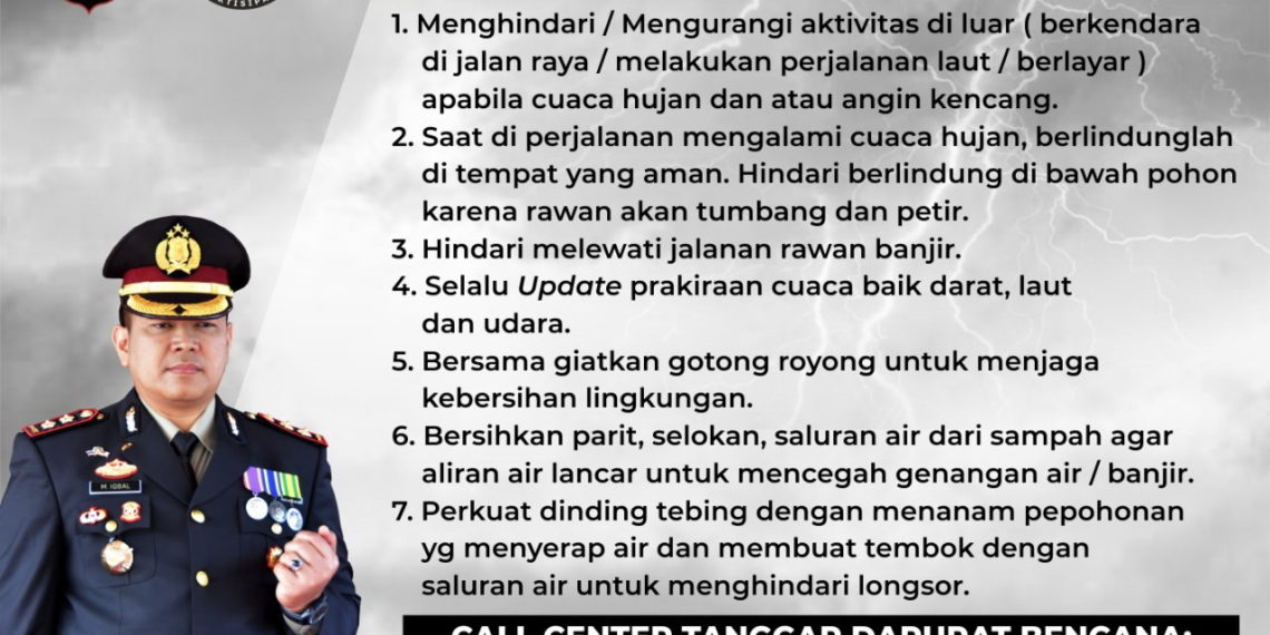 Upaya Polres Tanjungpinang Menyikapi Perubahan Cuaca, Siapkan Personil quick Tanggap Bencana