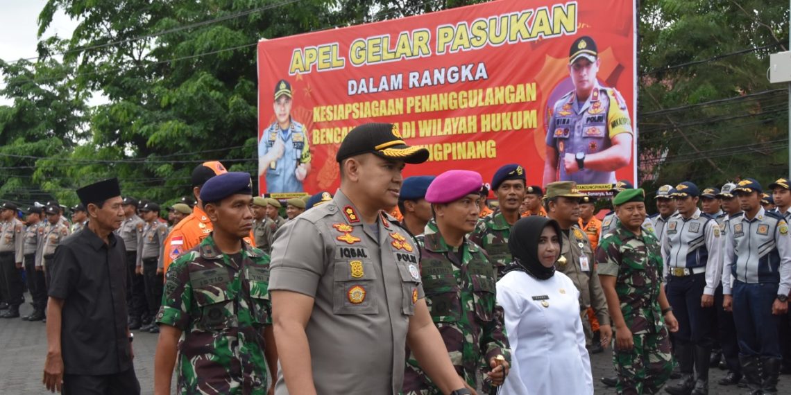 Kesiapan Penggulangan Bencana, Polres Tanjungpunang Gelar Apel Pasukan